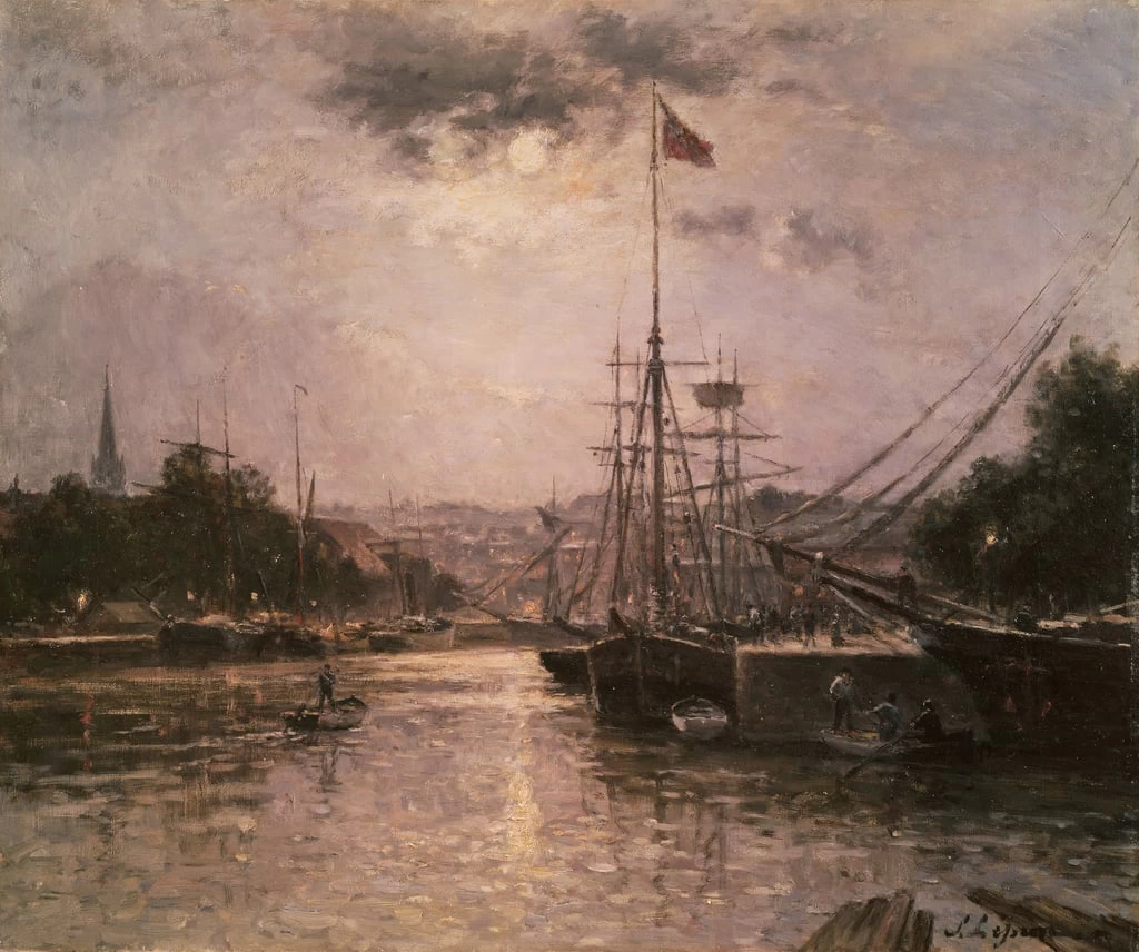 Veduta del porto di Caen
